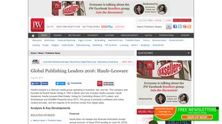 Global Publishing Leaders 2016: Haufe-Lexware - Publishers Weekly