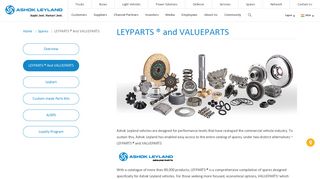 Leyparts and Valueparts | Ashok Leyland - Ashok Leyland Corporate ...