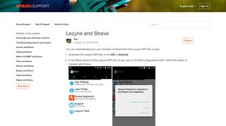 Lezyne and Strava – Strava Support