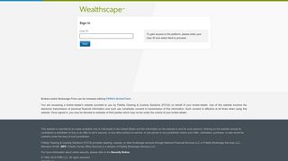 Wealthscape Login