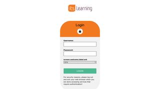 Login - Itslearning Central Authentication Service