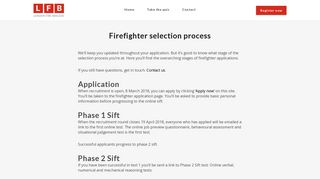 Firefighter selection process - London Fire Brigade