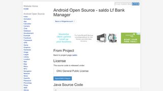 Android Open Source - saldo Lf Bank Manager - Java2s