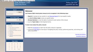 Los Fresnos CISD - Policy On Line - Index - TASB