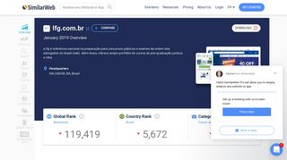Lfg.com.br Analytics - Market Share Stats & Traffic Ranking