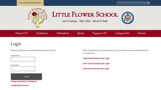 Login - Little Flower School