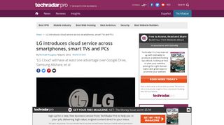 LG introduces cloud service across smartphones, smart TVs and PCs ...