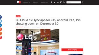 LG Cloud file sync app for iOS, Android, PCs, TVs shutting down on ...