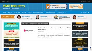 LG CNS' Electronic Health Record (EHR) solution Archives - EMR ...