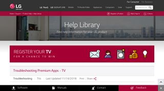 Connect to LG Smart TV Services