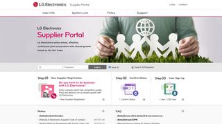 LG Electronics Supplier Portal