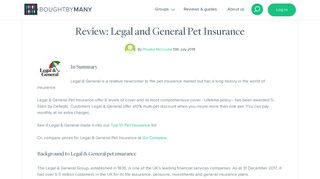 Review: Legal and General Pet Insurance - Bought By Many