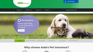 Pet Insurance - Dog Insurance - Cat Insurance | Asda Money