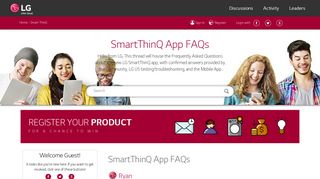 SmartThinQ App FAQs — LG - Ask the Community