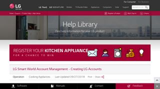 LG Help Library: LG Smart World Account Management - Creating LG ...