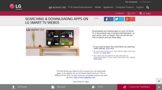 Searching & Downloadng Apps on LG Smart TV webOS