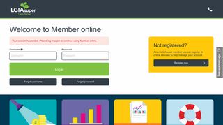 Welcome to Member online | LGIAsuper Member online