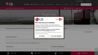 LG Sign Up | LG U.S.A