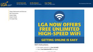 Wi-Fi Instructions-LGA International Airport