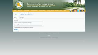 User account | Louisiana Golf Association