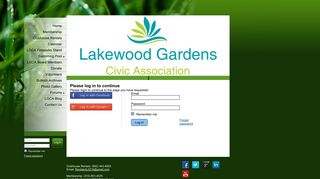 Please log in to continue - Lakewood Gardens Civic Association