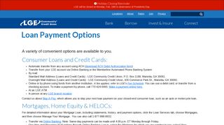 Loan Payment Options - LGE Community Credit Union
