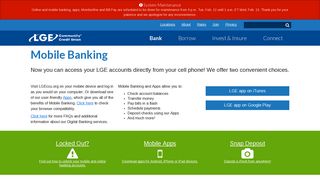 Mobile Banking - LGE Community Credit Union