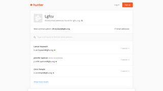 Lgfcu - email addresses & email format • Hunter - Hunter.io