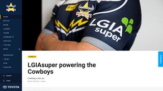 LGIAsuper extends Cowboys partnership - Cowboys