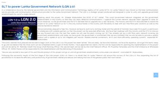 SLT to power Lanka Government Network (LGN 2.0) | Welcome to ...