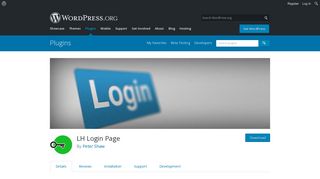 LH Login Page | WordPress.org