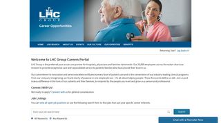 Careers Center | Welcome to LHC Group Careers Portal
