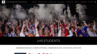 LONGMEADOW HIGH SCHOOL - LHS Student Login