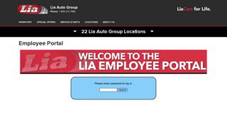 Staff Login - Lia Auto Group