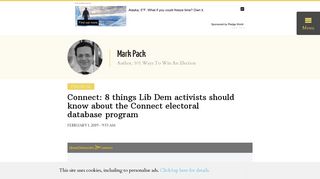 Connect: 8 things Liberal Democrat activists should know - Mark Pack