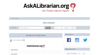 AskALibrarian - Ask a Librarian