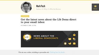 Get the latest Liberal Democrat news by email (and for free) - Mark Pack