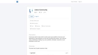 Libero Community - Slack profile on Slofile