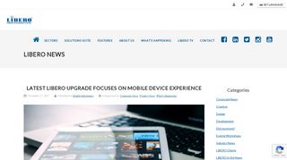 Latest LIBERO upgrade focuses on mobile device experience - LIBERO