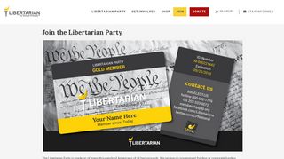 Join the Libertarian Party | Libertarian Party