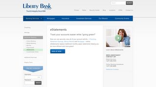eStatement Paperless Statement | Liberty Bank for Savings