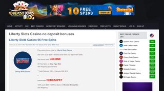 Liberty Slots Casino no deposit bonus codes