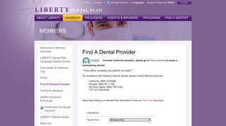 Liberty Dental Plan : Members : Provider Directory