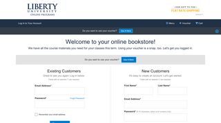 Log In | Liberty University Online Online Bookstore - MBS Direct