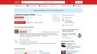 Liberty Engine Parts - Auto Parts & Supplies - 1411 Ameron Dr ...