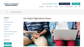 Accredited Online High School | Liberty University Online Academy