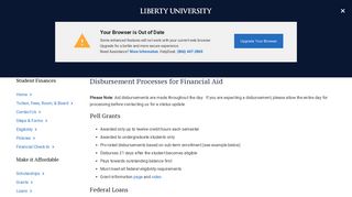 Financial Aid Disbursement | Student Financial Services | Liberty ...
