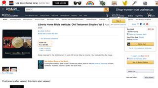 Liberty Home Bible Institute: Old Testament Studies Vol 2: Liberty ...