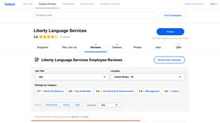 Working at Liberty Language Services: Employee Reviews | Indeed.com