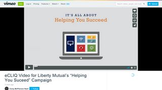 eCLIQ Video for Liberty Mutual's “Helping You Suceed” Campaign ...